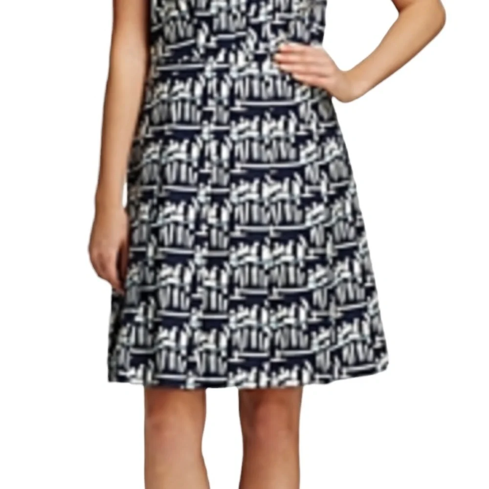 Tory Burch short sleeve Figurine  Poplin shirt dress - Picture 2 of 11